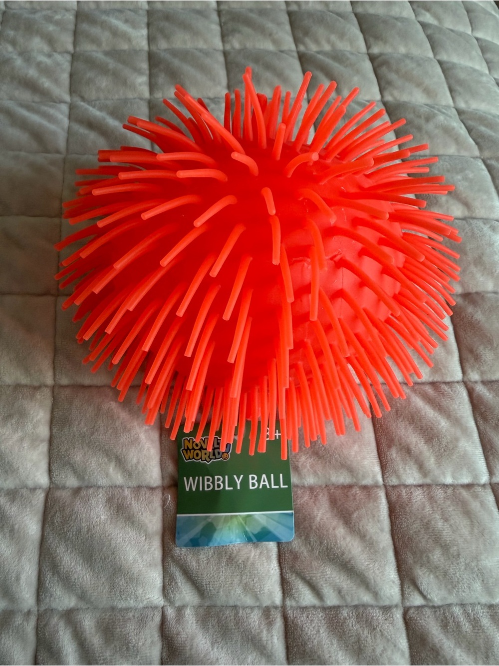 Wibbly Ball Bright Orange Sensory Toy